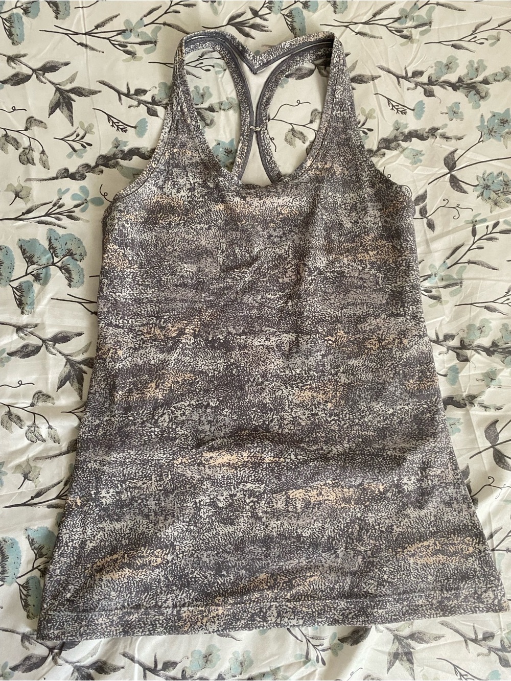 Lululemon Racerback Tank Top in Heathered Gray